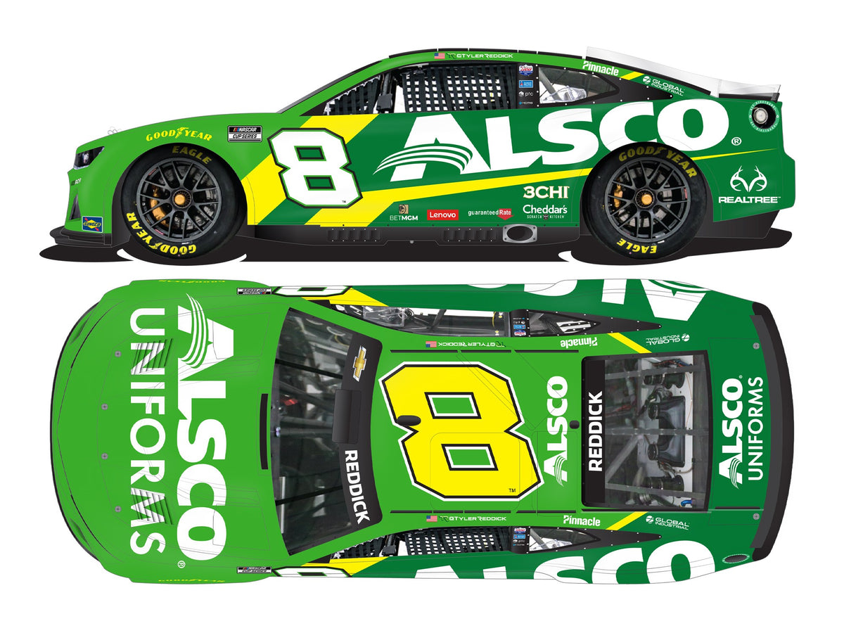 2022 Tyler Reddick No. 8 Alsco 1:24 Scale Die-Cast – RCR Museum