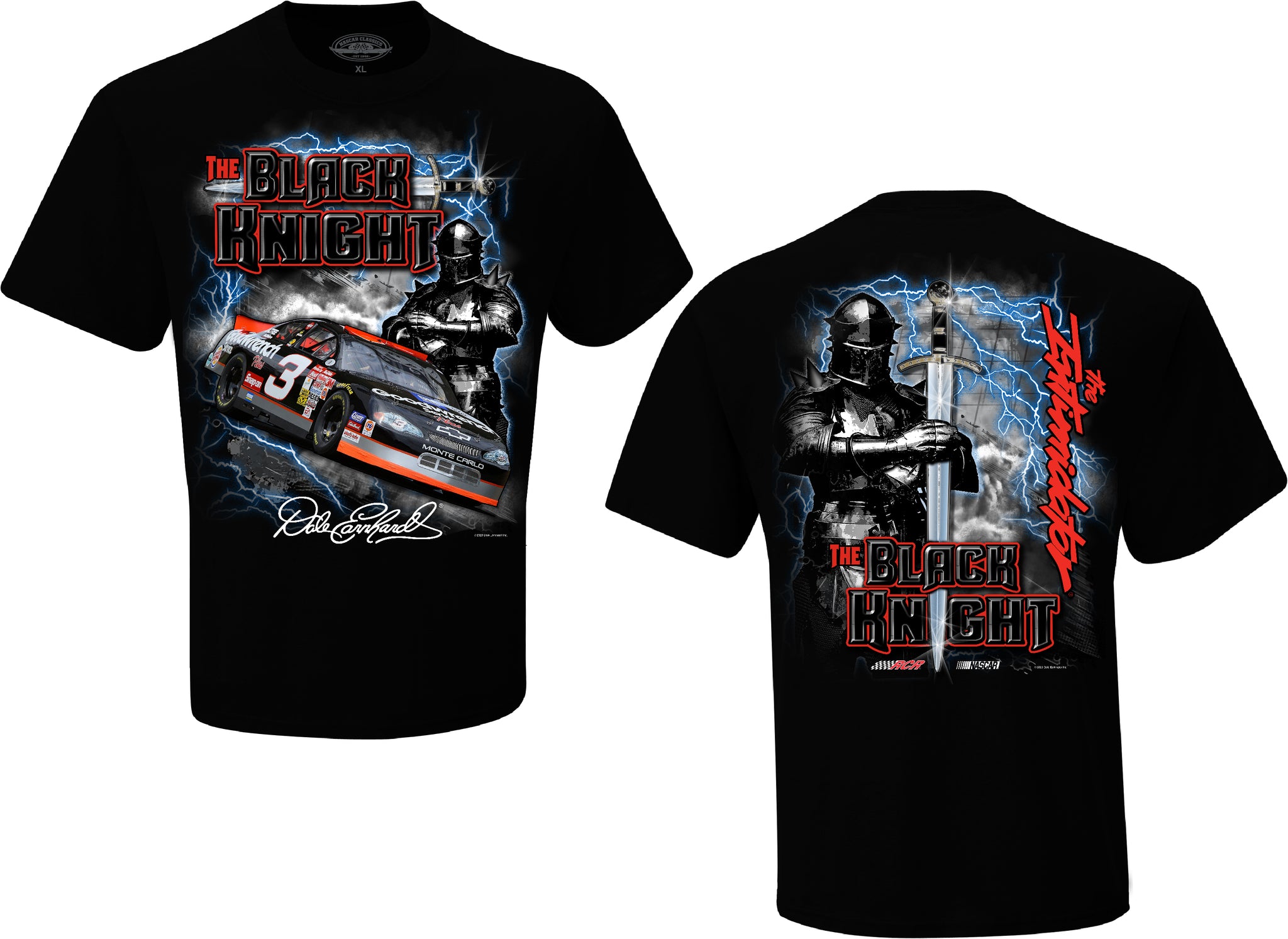 Dale Earnhardt Sr Black Knight Tee – RCR Museum & Team Store