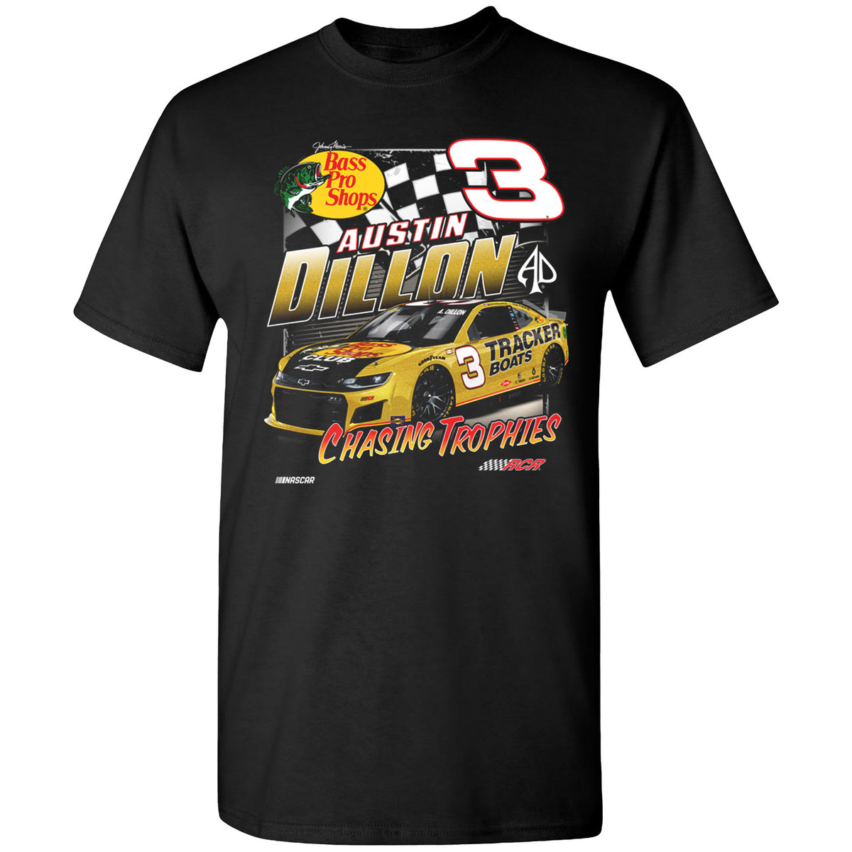 Austin Dillon 2024 Darlington Bass Pro Shops Throwback Tee – RCR Museum ...