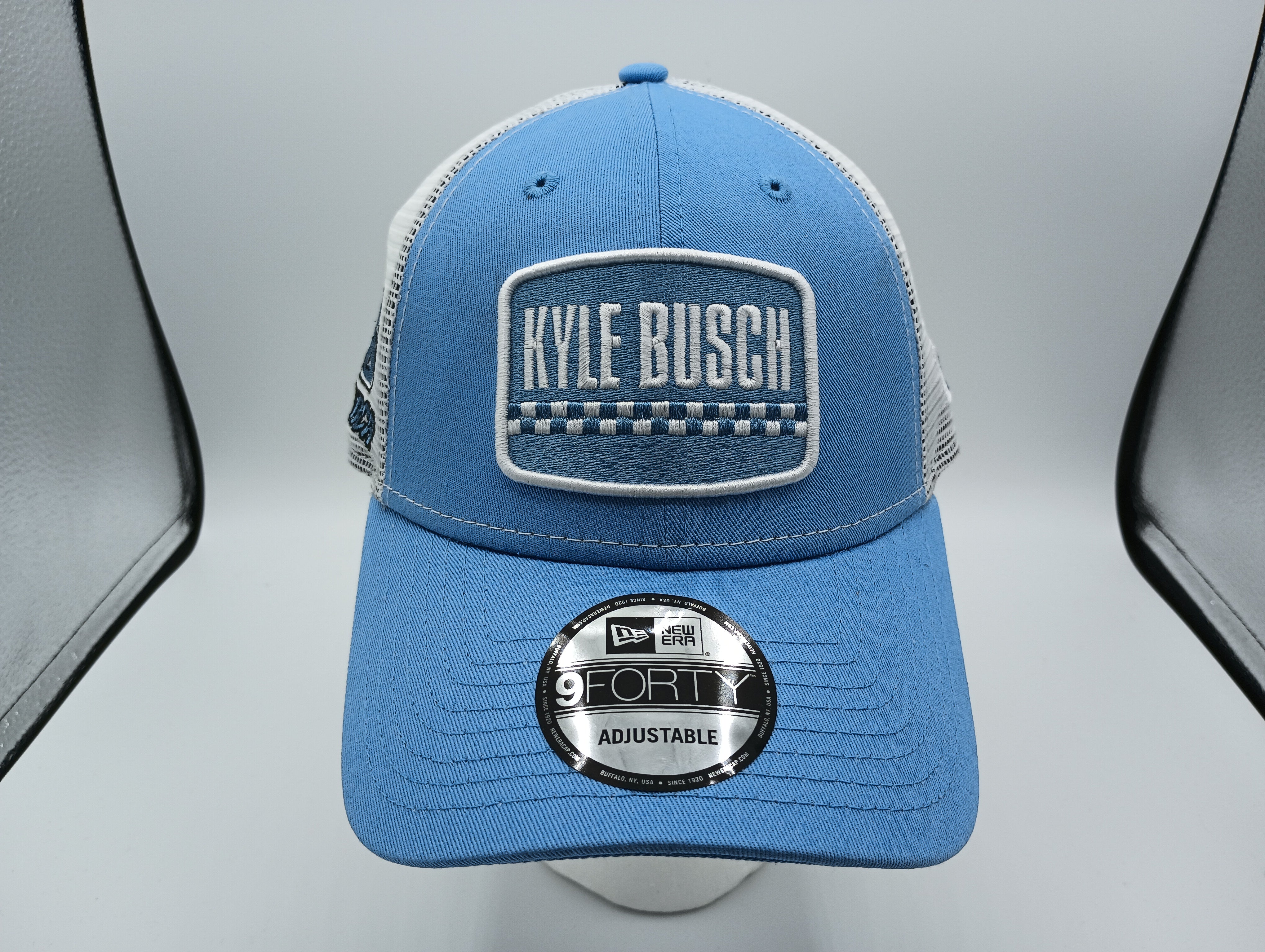 Kyle Busch 2025 Sky Blue Patch New Era 940 Hat – RCR Museum Team