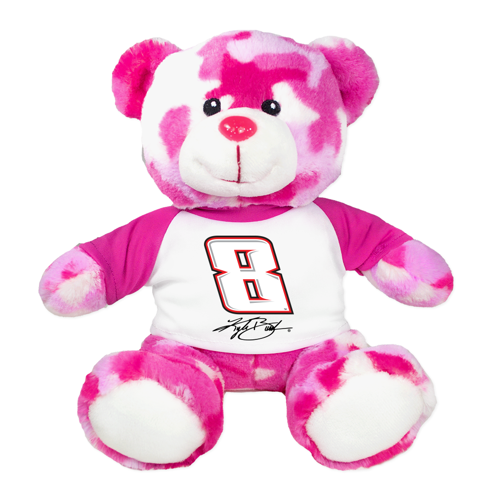 No. 8 Kyle Busch Pink Camo Teddy Plush RCR Museum & Team Store