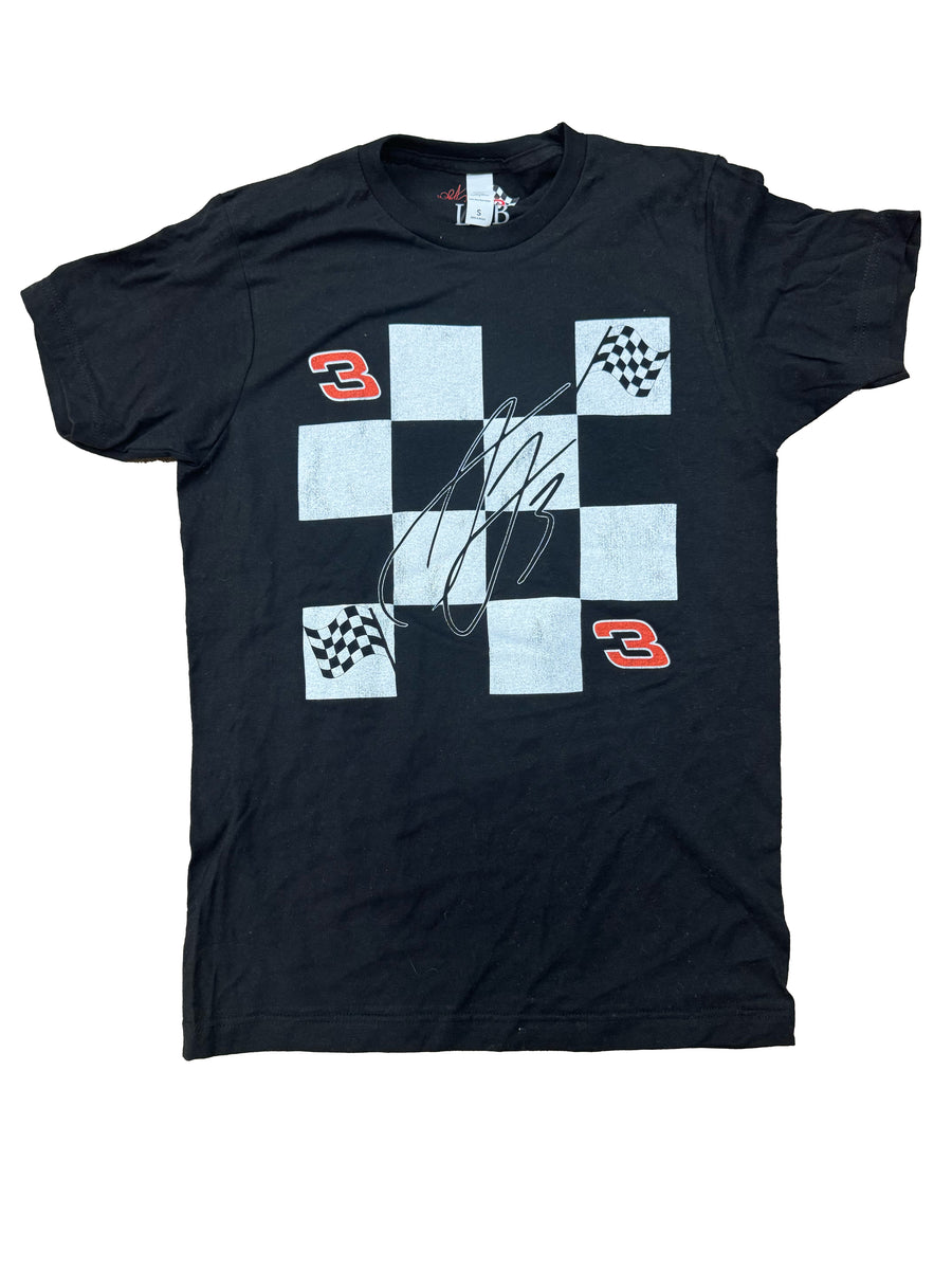 WM Austin Dillon 3 Checkered Tee Black – RCR Museum & Team Store