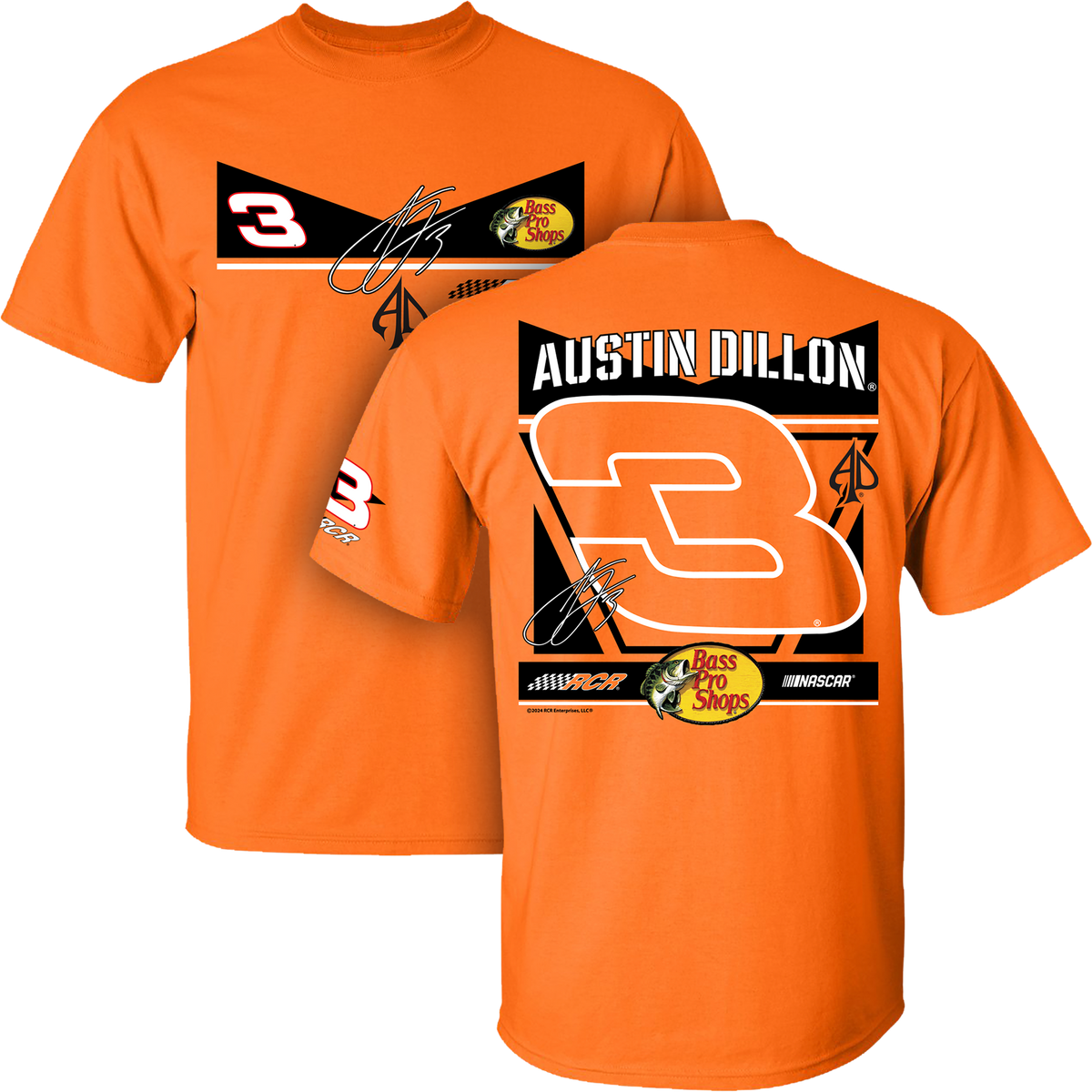 Austin Dillon youth tee orange – RCR Museum & Team Store