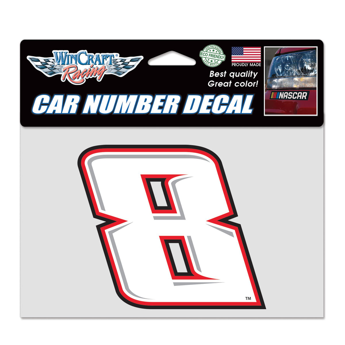 Kyle Busch No. 8 Car Number Decal – RCR Museum & Team Store